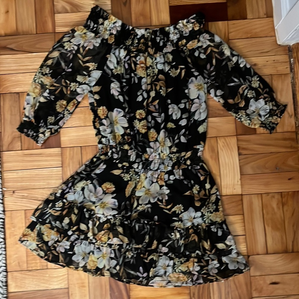 Generation Love - size small. Black floral dress